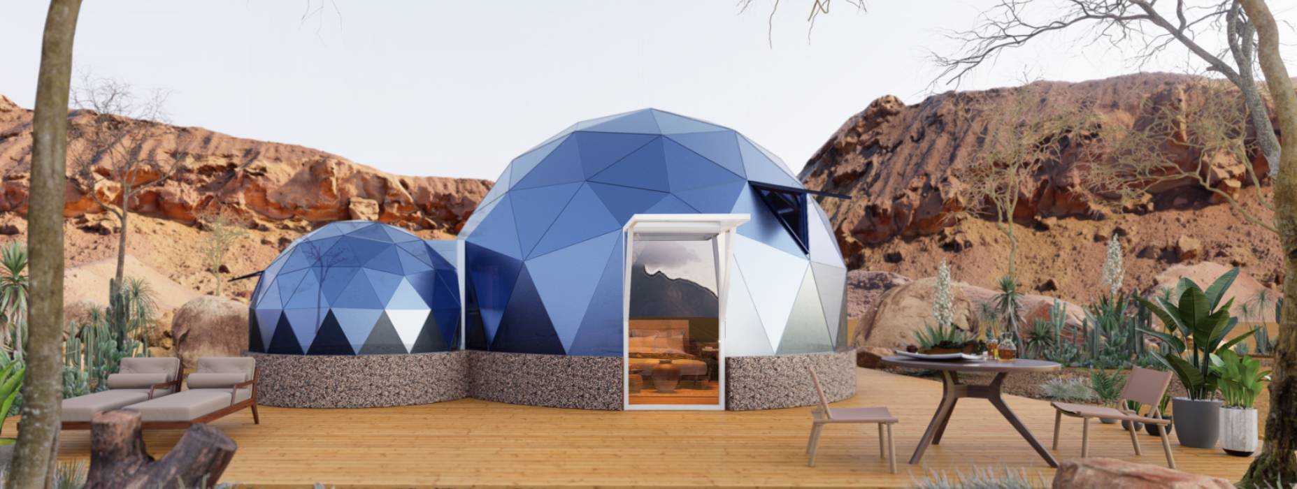 鸡冠区球形智能光伏玻璃星空房